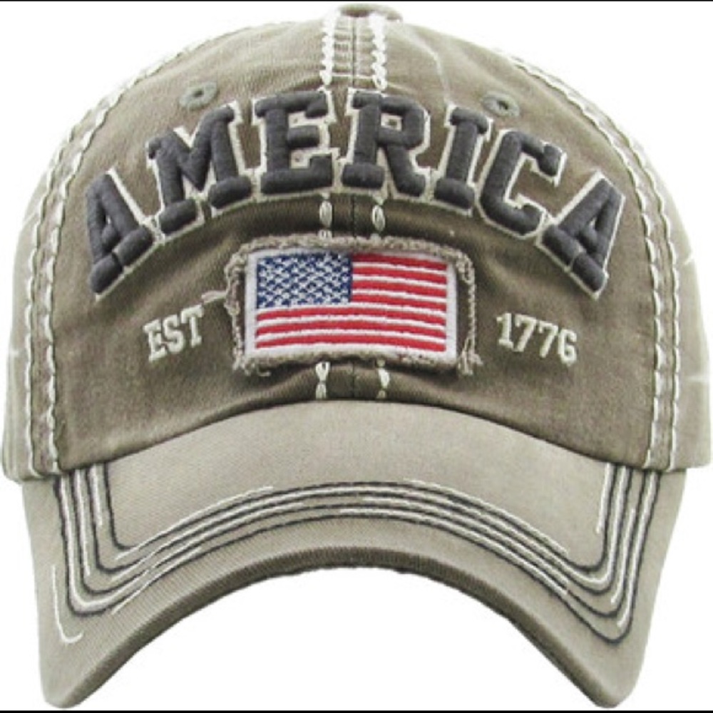 AMERICA Flag 1776 baseball cap